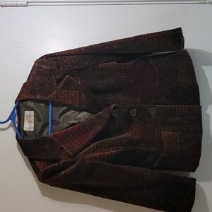 Linda Richards  Women's Velour Paisley Blazer Size 10